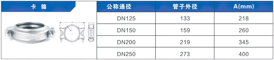 卡箍溝槽式管件