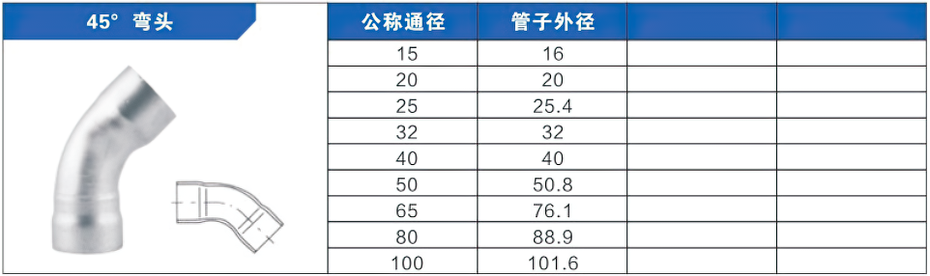 45°彎頭承插焊管件